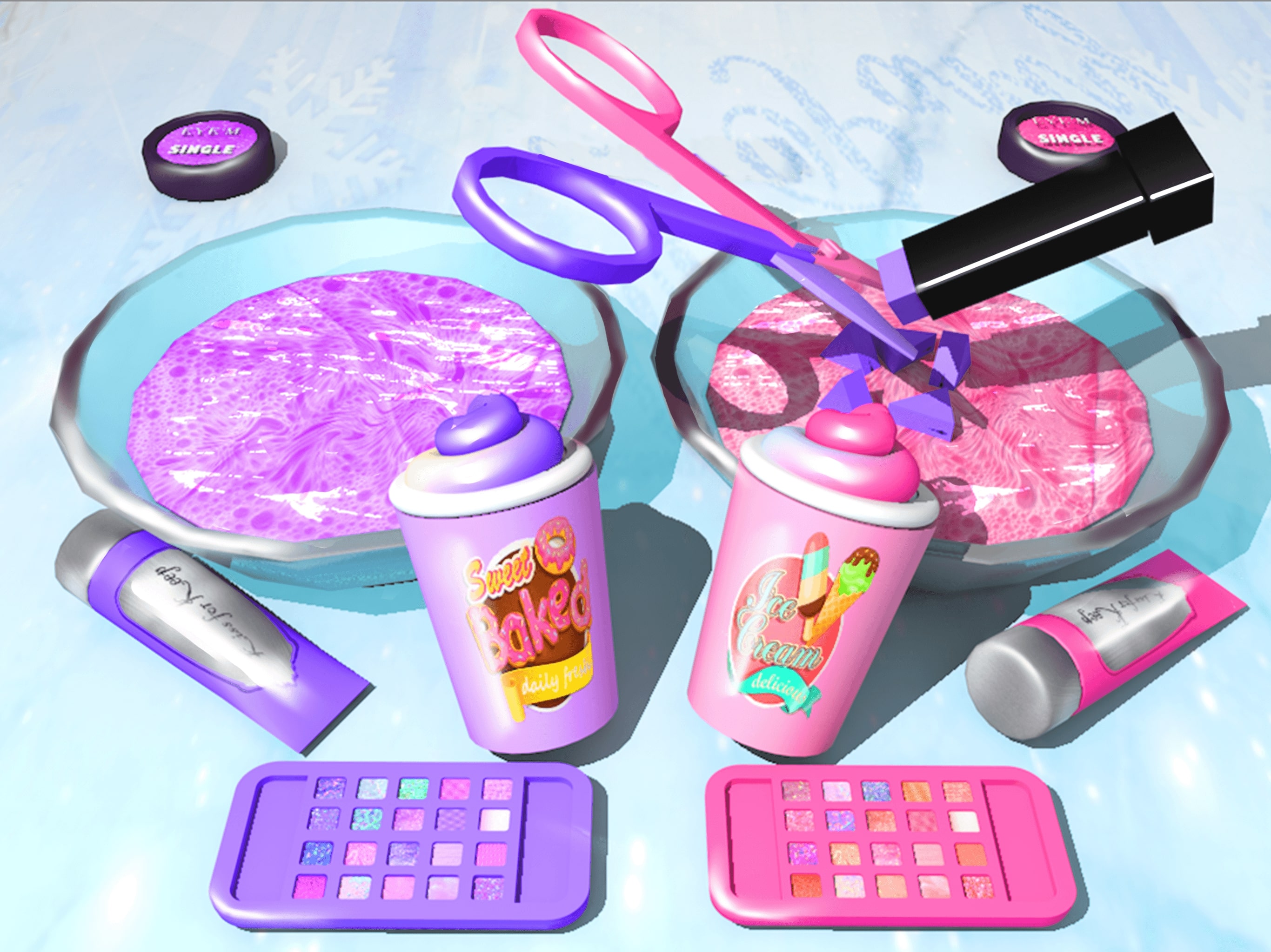 اسکرین شات 3 بازی Makeup Slime Fidget Toys Games