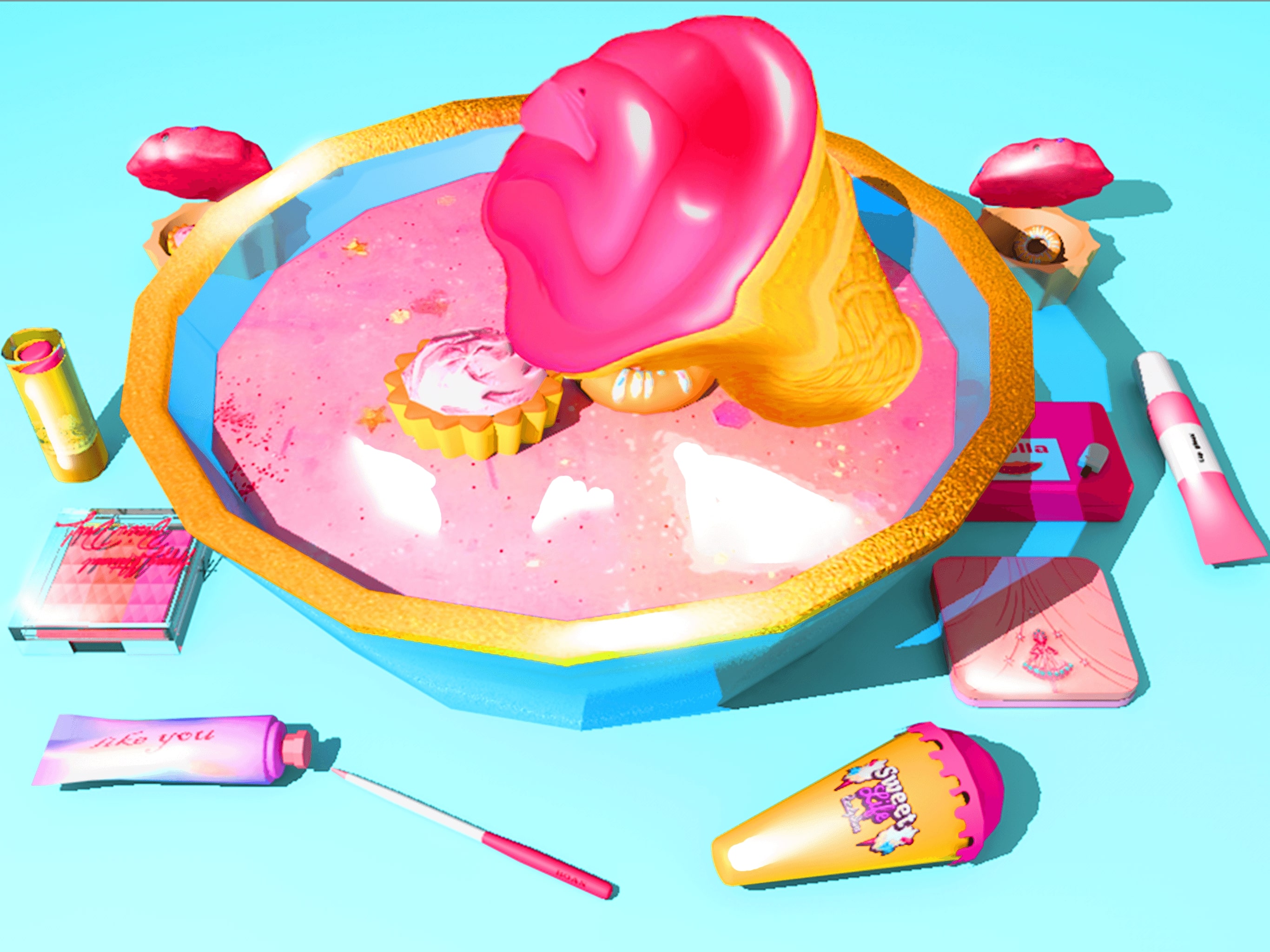 اسکرین شات 4 بازی Makeup Slime Fidget Toys Games