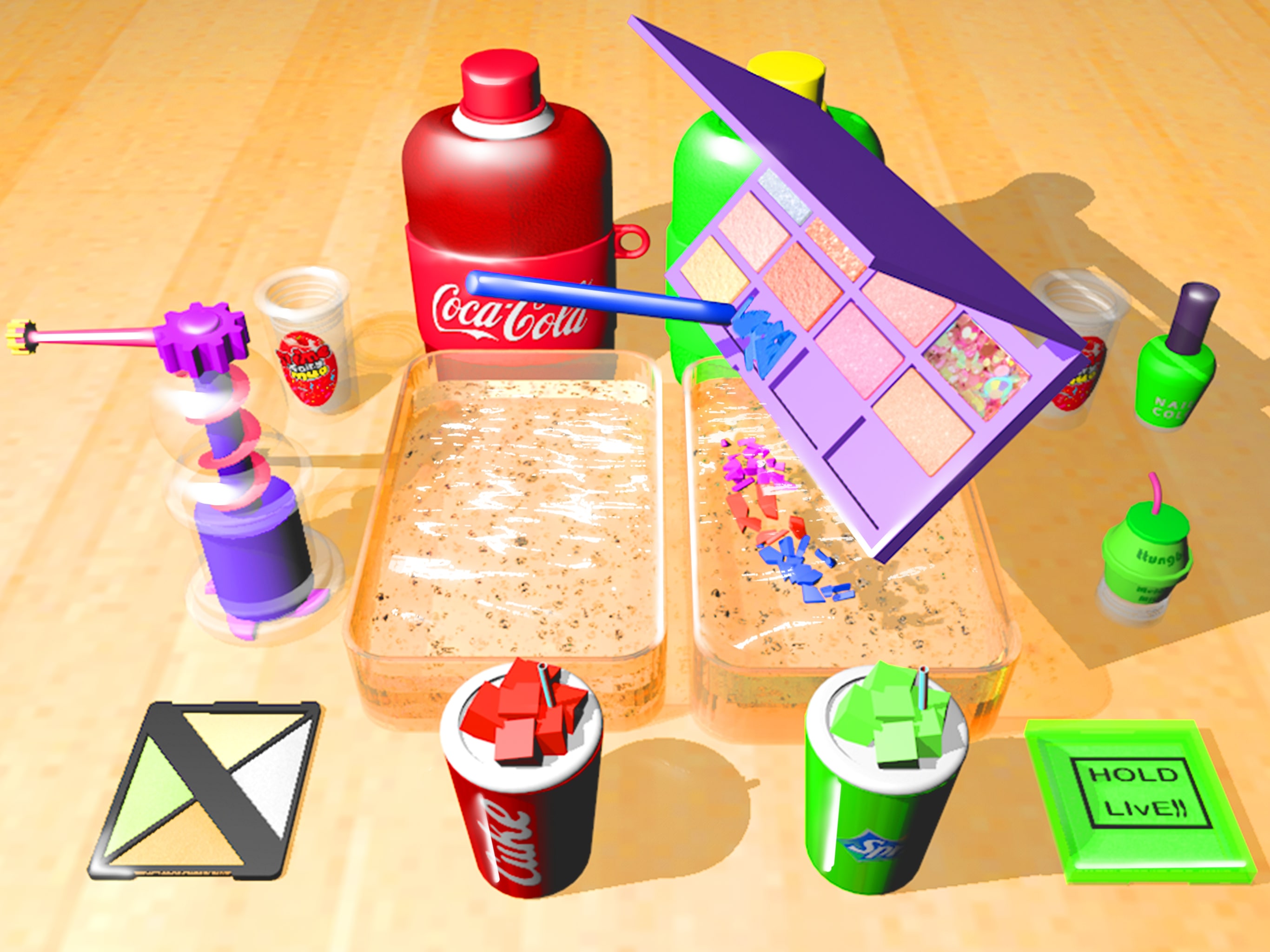 اسکرین شات 2 بازی Makeup Slime Fidget Toys Games