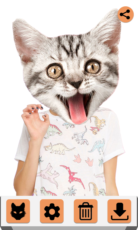 اسکرین شات 3 برنامه Animal Face Maker : Animal Fac