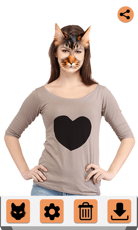 اسکرین شات 2 برنامه Animal Face Maker : Animal Fac