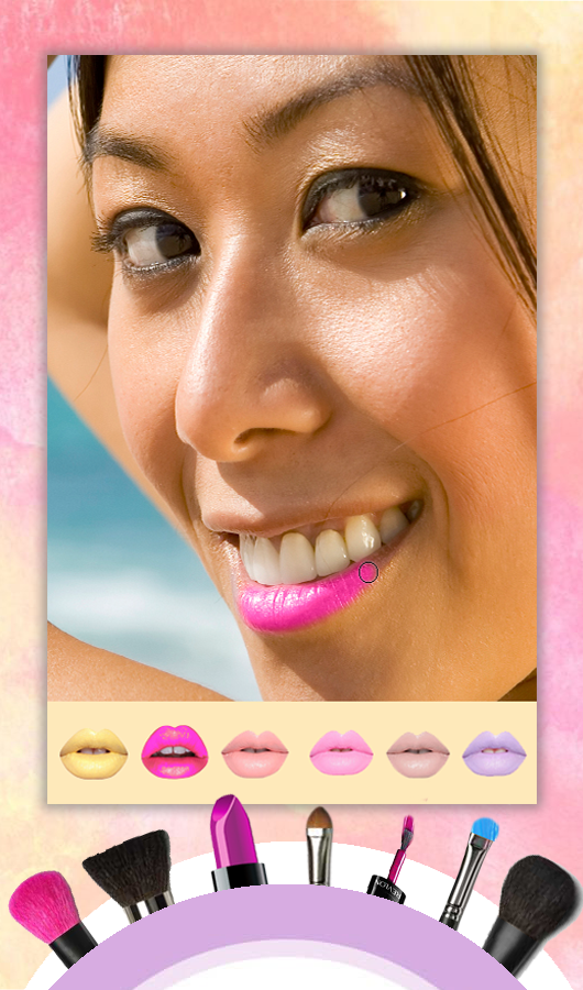 اسکرین شات 3 برنامه Makeup Magic Face Makeover Bea