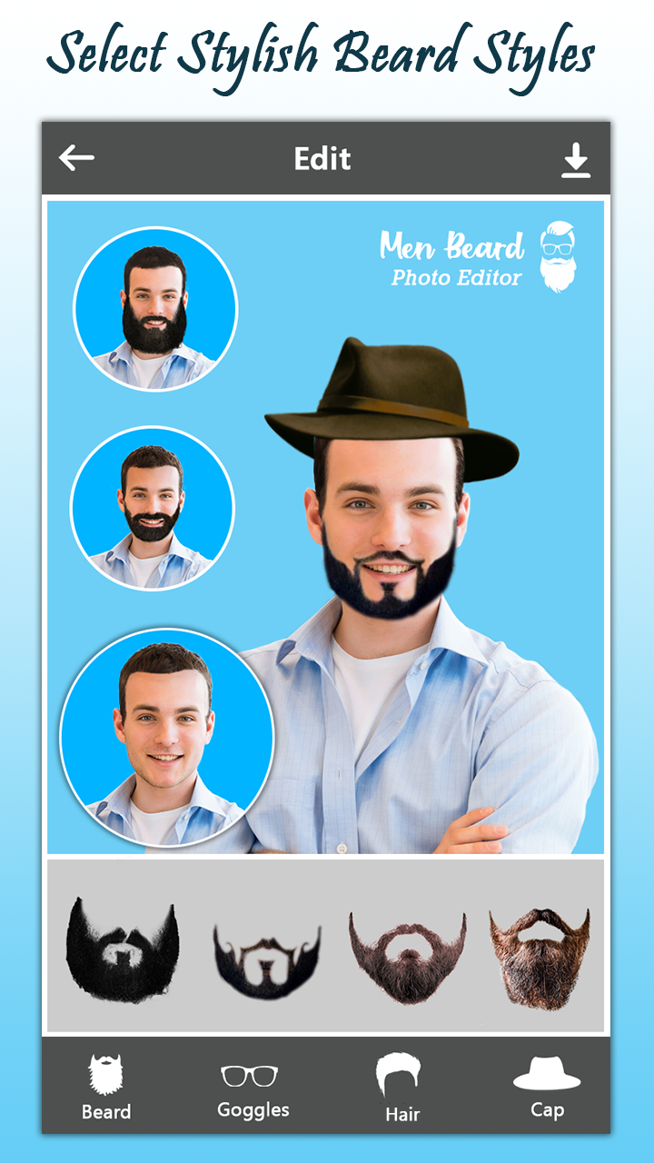 اسکرین شات 1 برنامه Men Beard Photo Editor Boy Hai