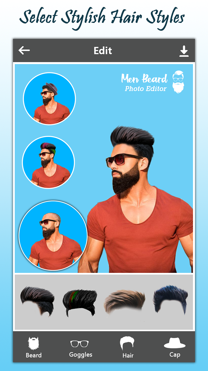 اسکرین شات 3 برنامه Men Beard Photo Editor Boy Hai