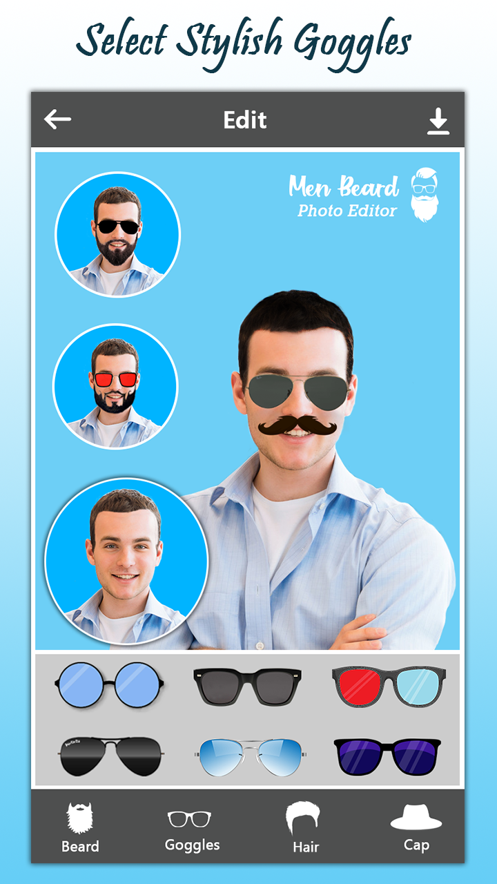 اسکرین شات 2 برنامه Men Beard Photo Editor Boy Hai