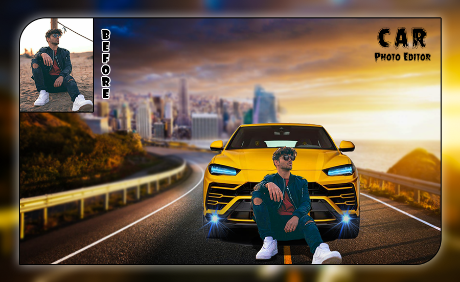 اسکرین شات 3 برنامه Royal Car Photo Editor
