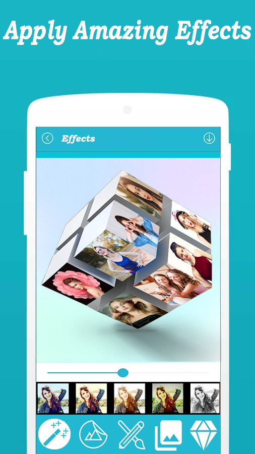 اسکرین شات 3 برنامه 3D Cube PhotoFramePhotoEditor