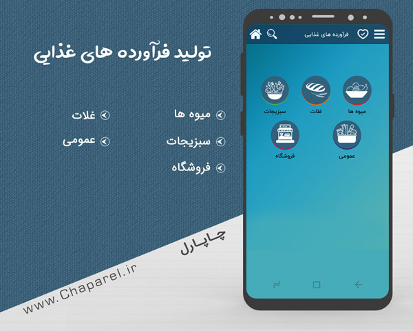 اسکرین شات 1 برنامه تولید فرآورده های غذایی