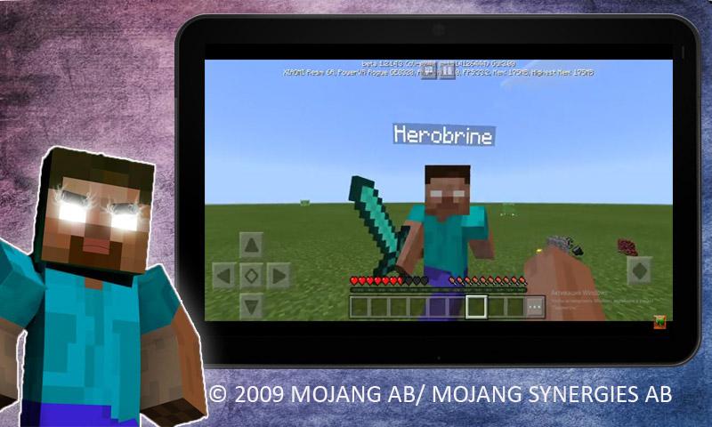اسکرین شات 3 برنامه Herobrine Mod