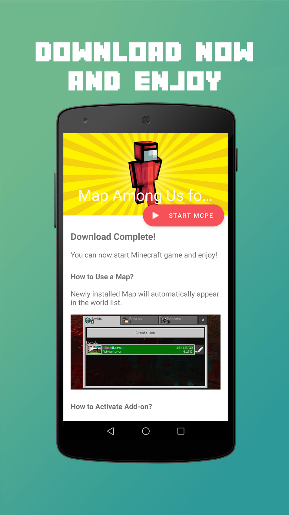 اسکرین شات 4 برنامه Map Among Us for MCPE