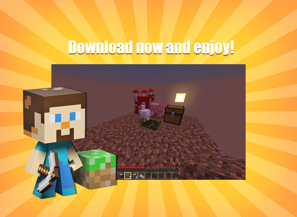 اسکرین شات 4 برنامه One Block Survival Map for Min