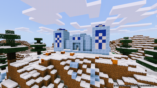 اسکرین شات 4 بازی The Arctic Village Minecraft Map