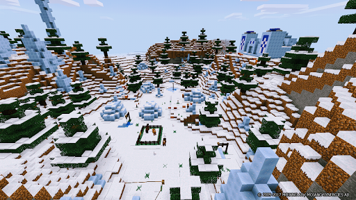 اسکرین شات 3 بازی The Arctic Village Minecraft Map