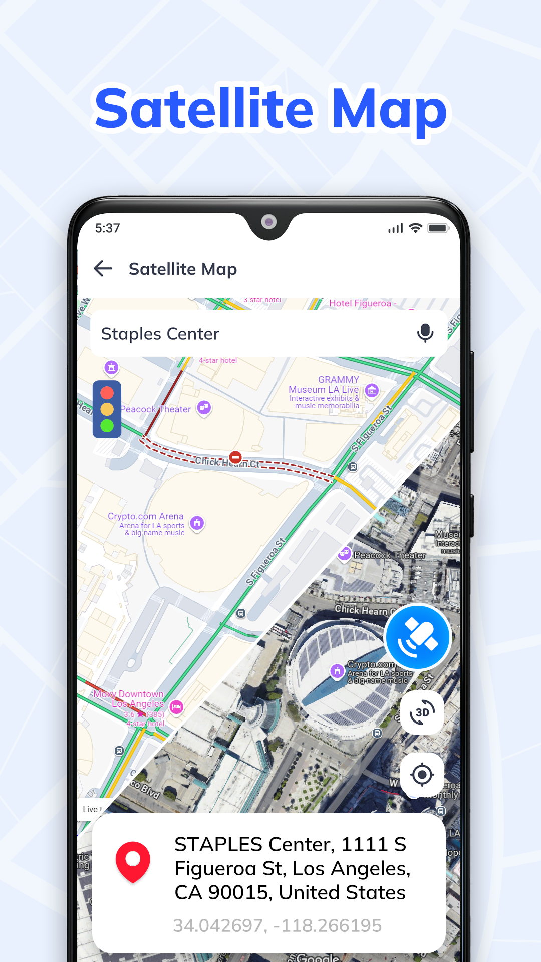 اسکرین شات 2 برنامه Voice GPS Navigation: GPS Map