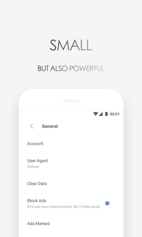 اسکرین شات 4 برنامه Via Browser - Fast & Light