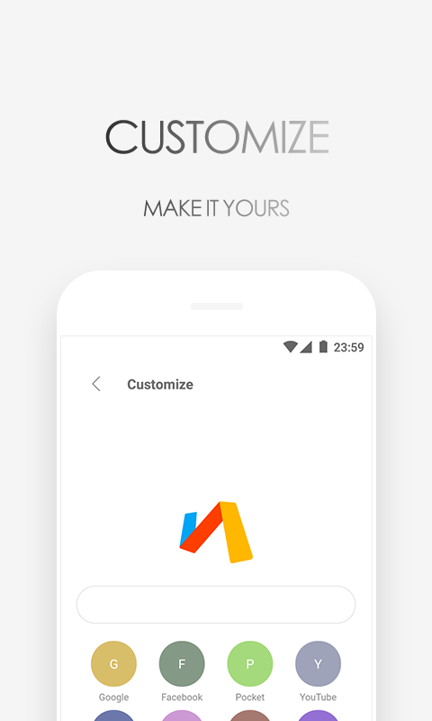 اسکرین شات 2 برنامه Via Browser - Fast & Light