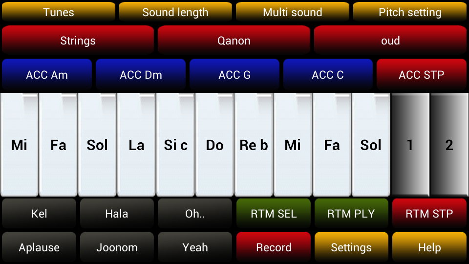 اسکرین شات 1 برنامه Arabic Musical Instrument