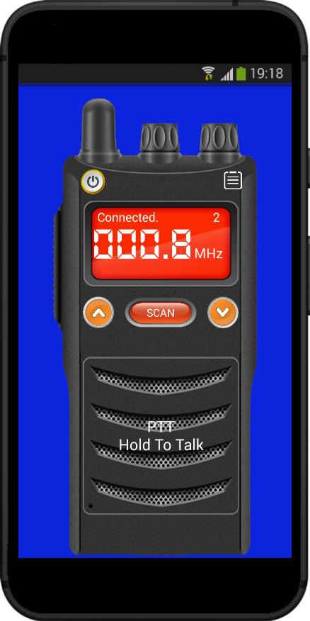 اسکرین شات 1 برنامه Online Walkie Talkie Lite