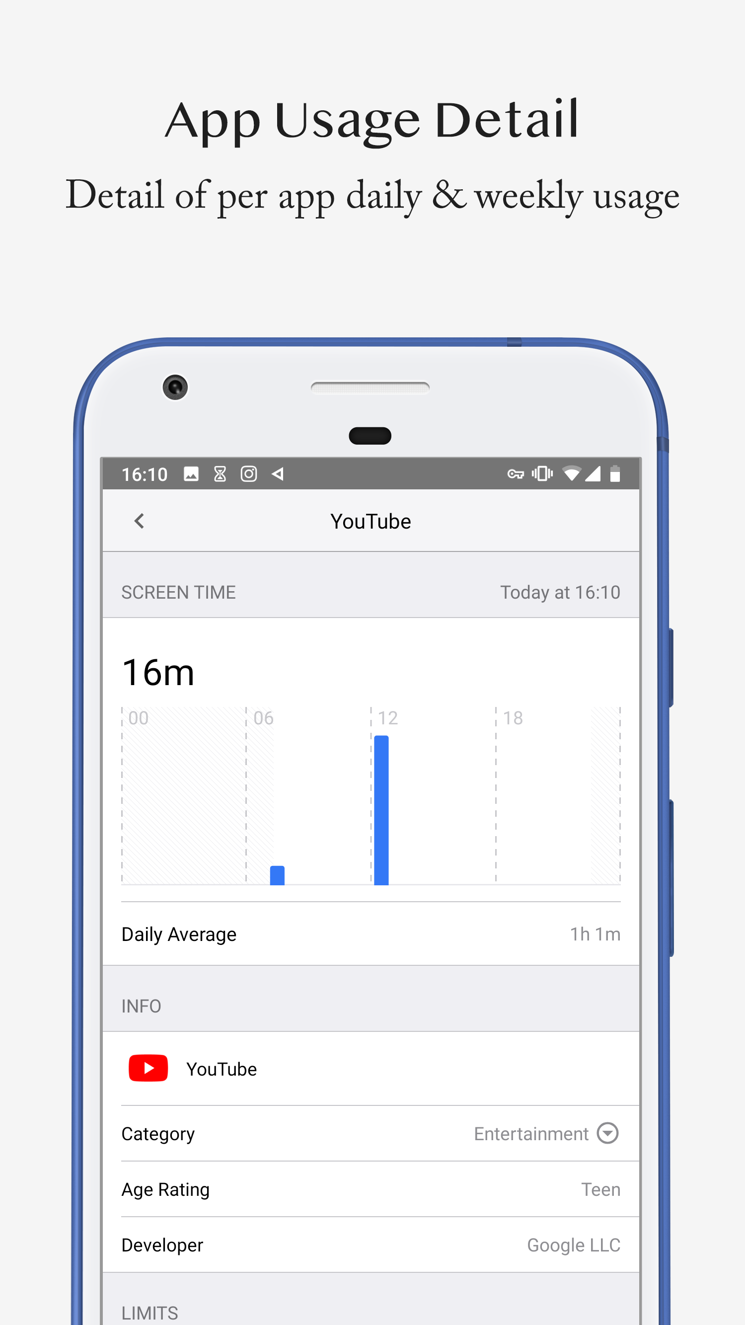 اسکرین شات 5 برنامه Screen Time - Restrain yoursel