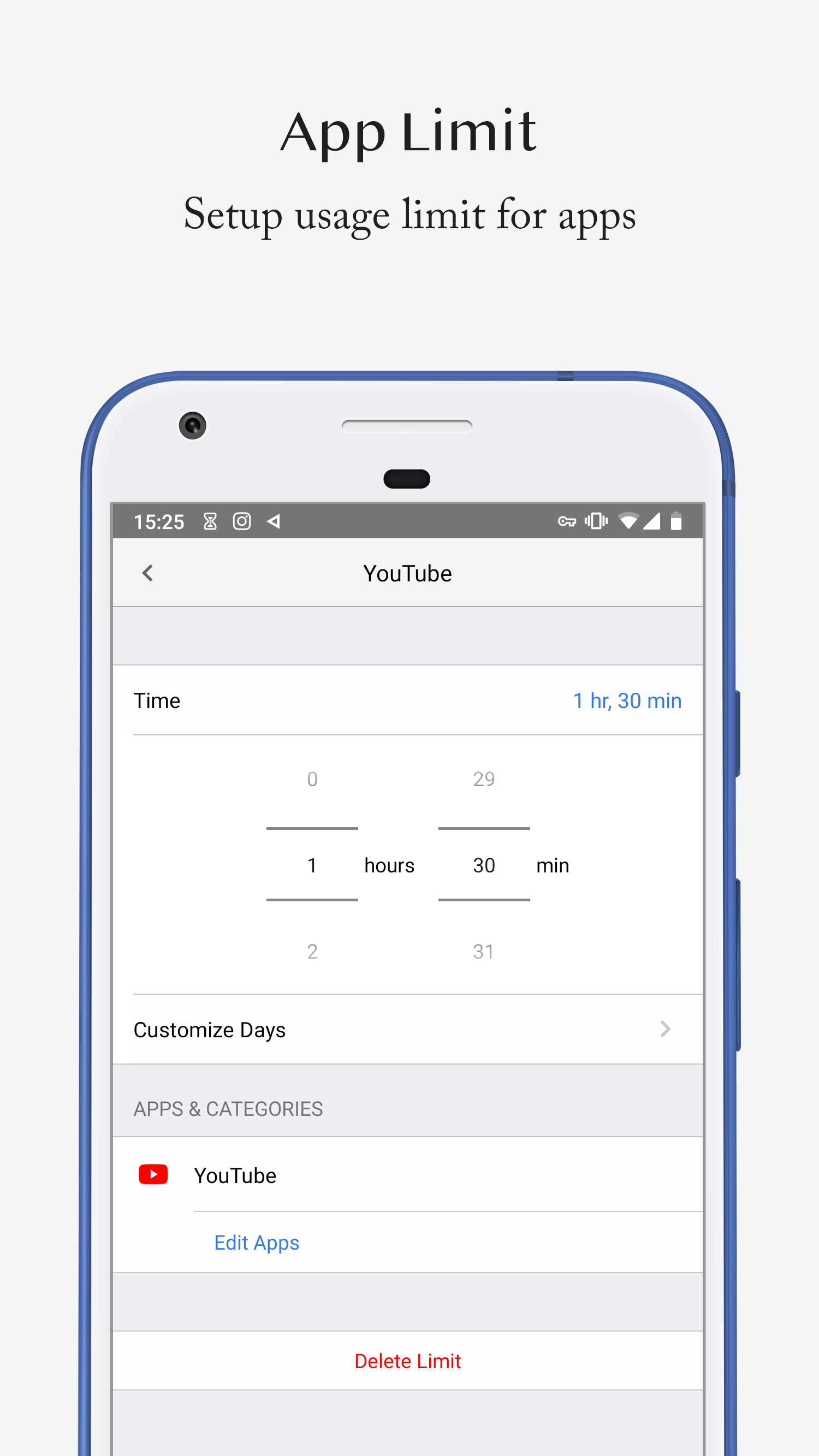 اسکرین شات 4 برنامه Screen Time - Restrain yoursel