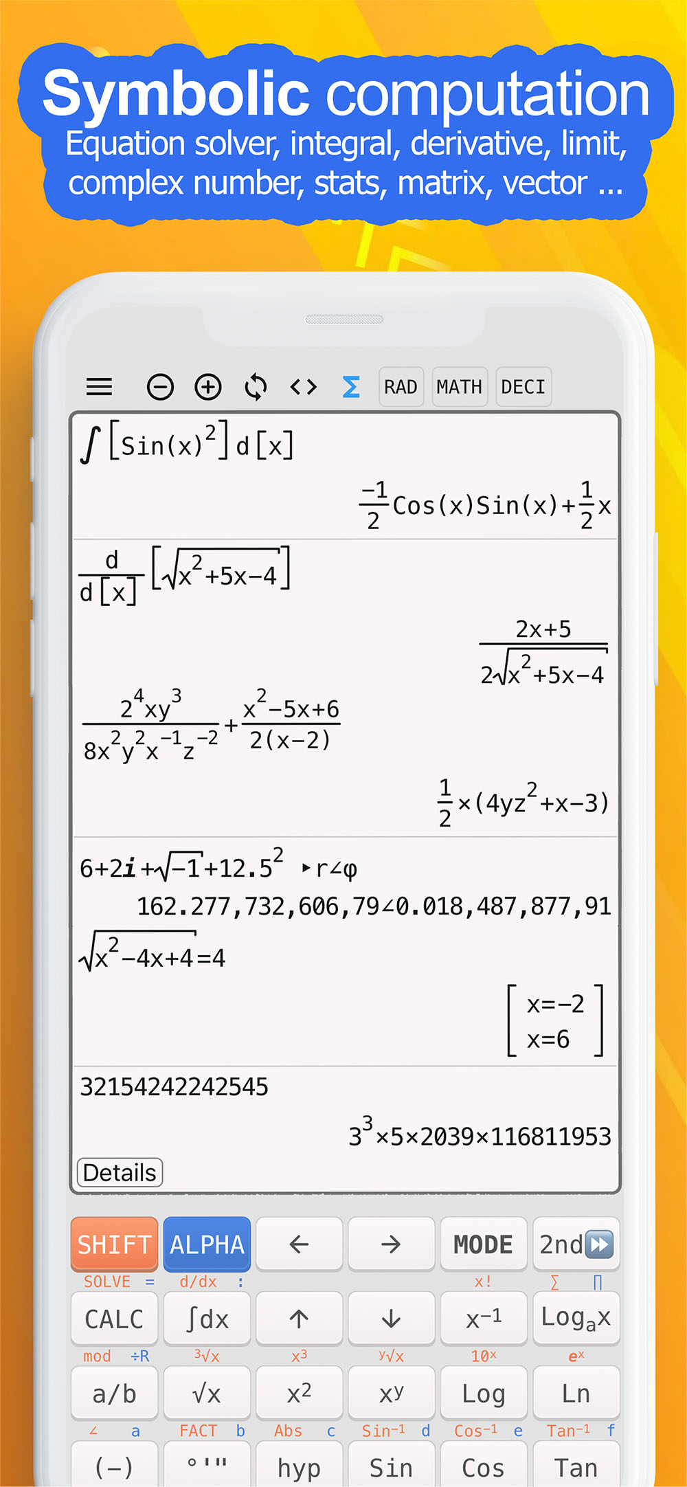 اسکرین شات 3 برنامه Math camera calculator solver