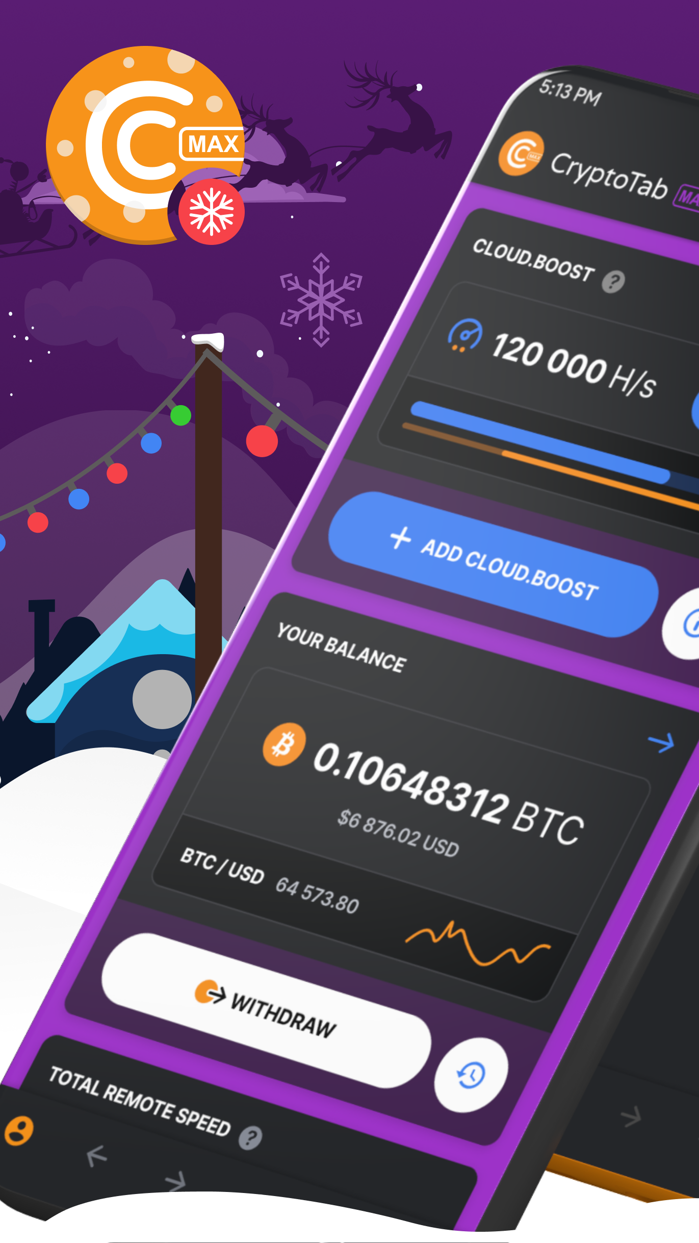 اسکرین شات 1 برنامه CryptoTab Browser Max Speed