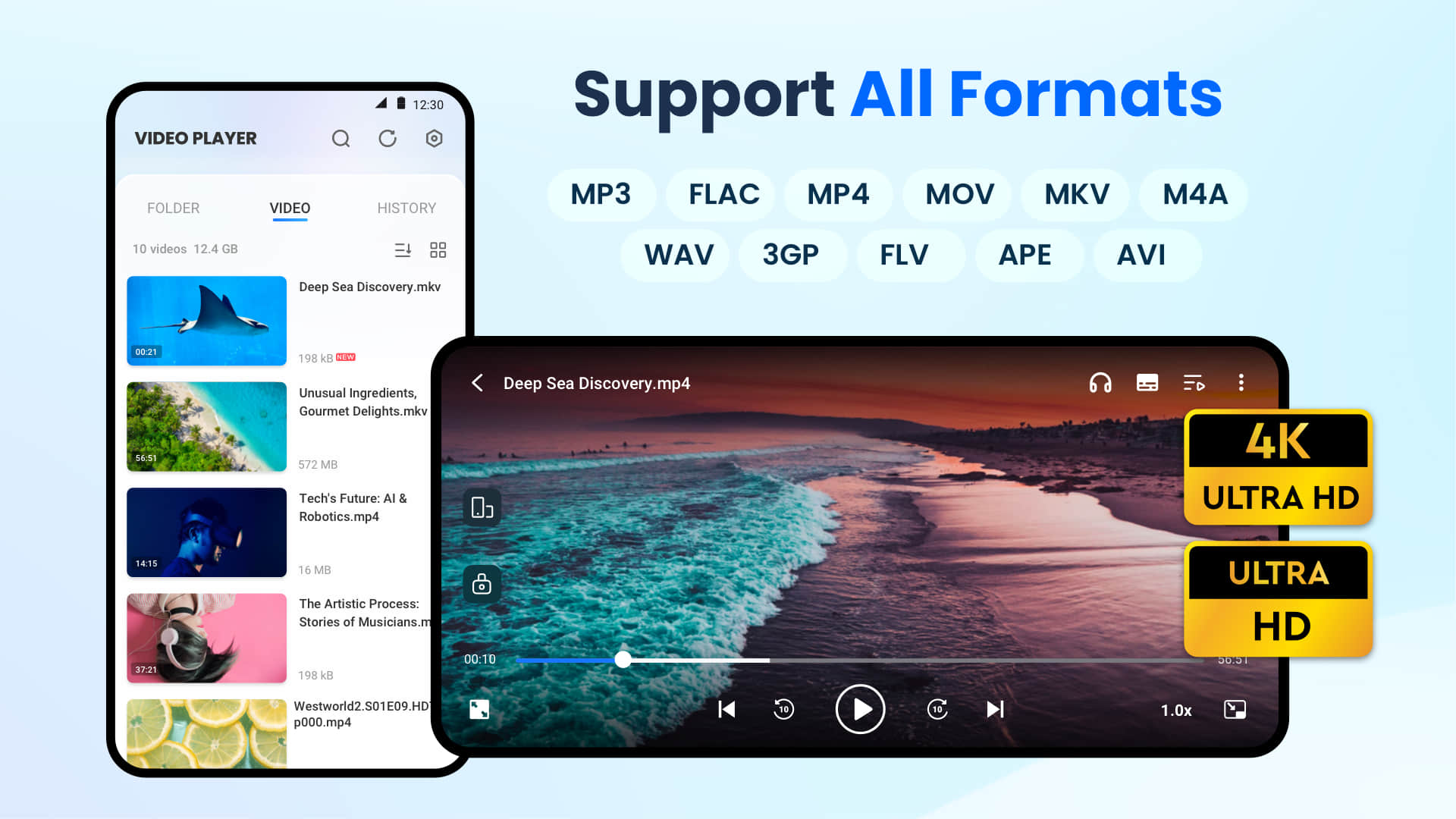 اسکرین شات 1 برنامه HD Video Player All Format