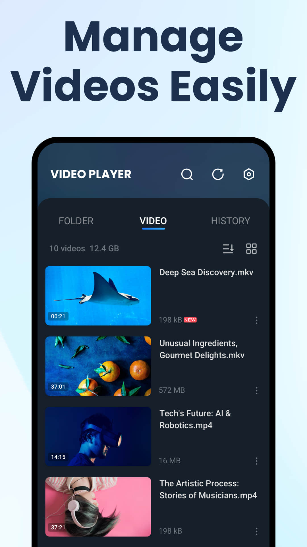 اسکرین شات 4 برنامه HD Video Player All Format
