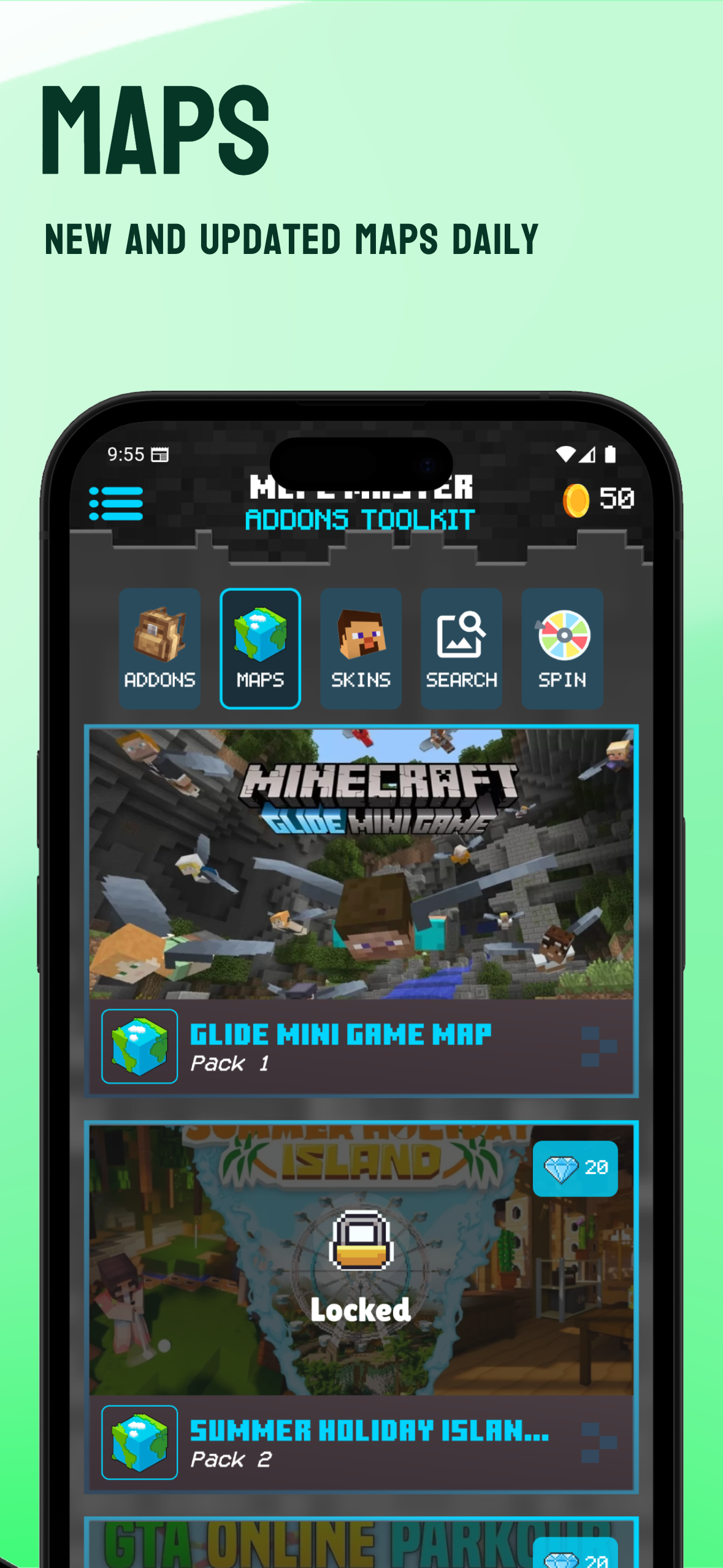 اسکرین شات 4 برنامه Addons for Minecraft Mods