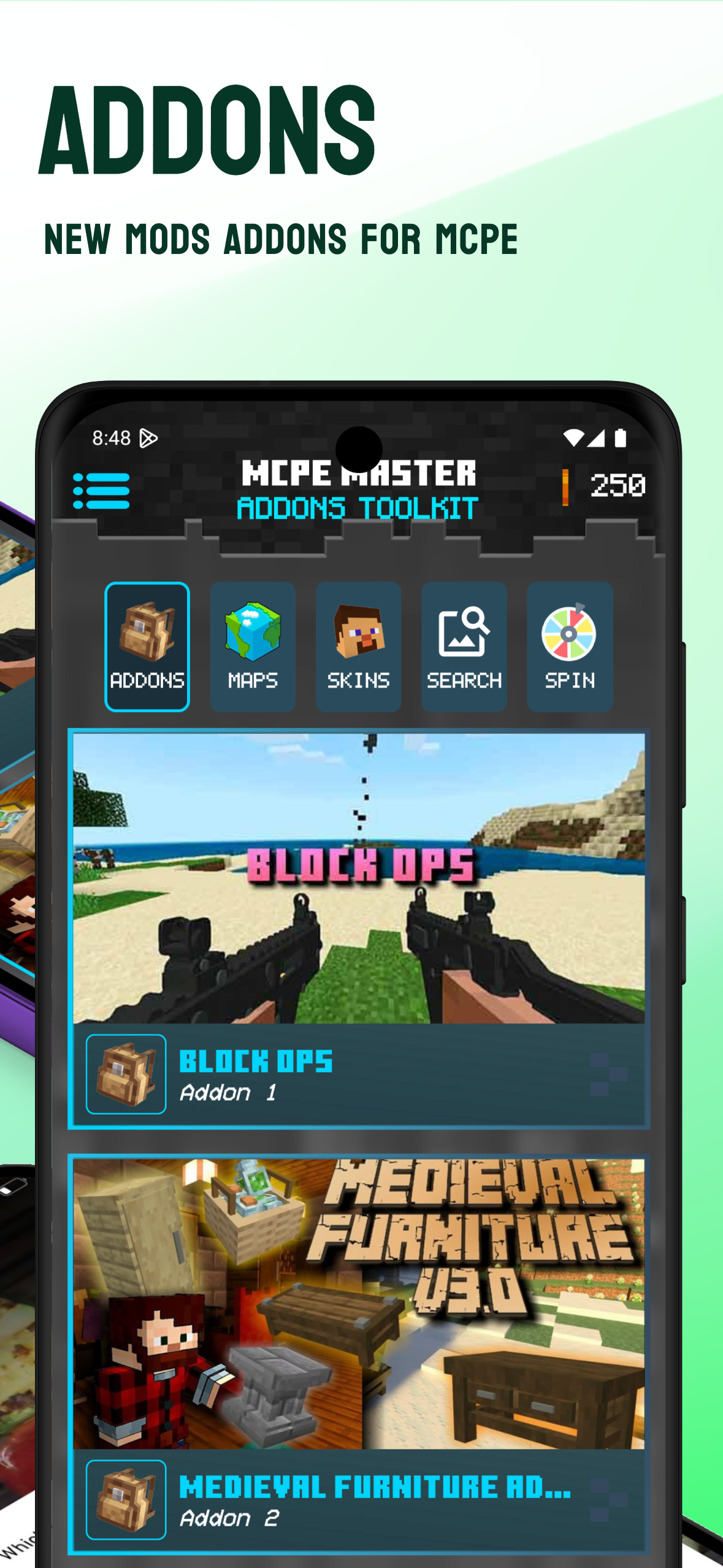 اسکرین شات 3 برنامه Addons for Minecraft Mods