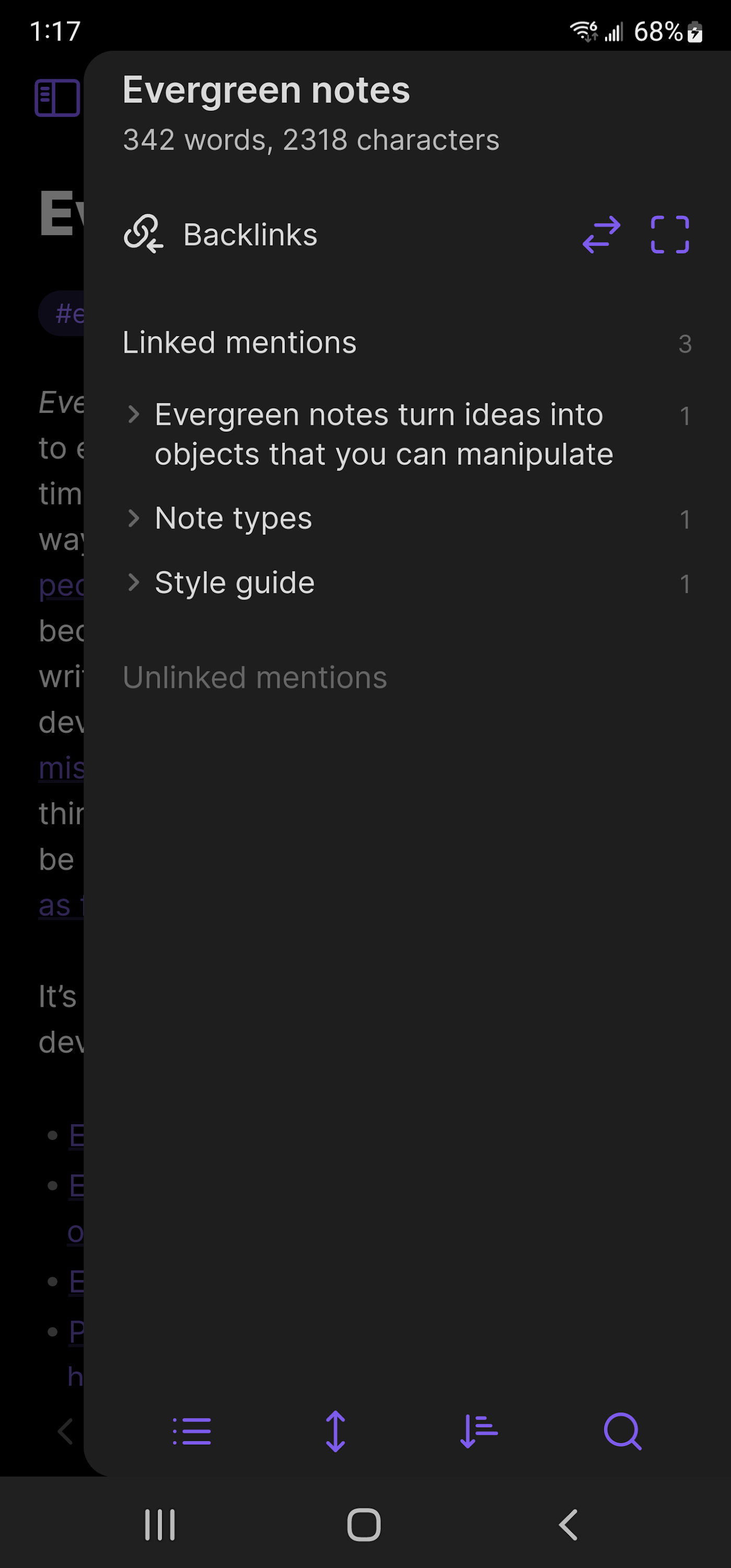 اسکرین شات 6 برنامه Obsidian