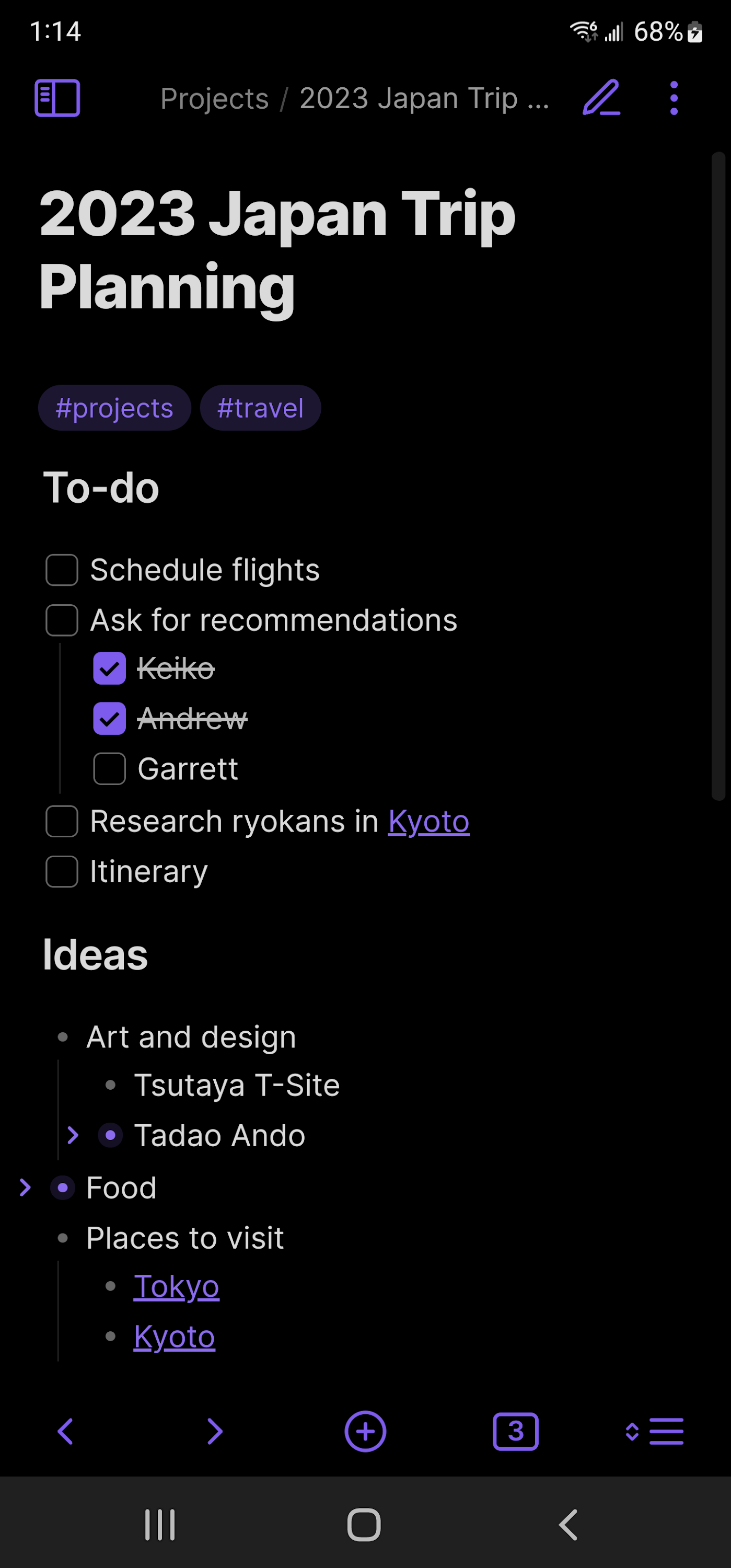 اسکرین شات 3 برنامه Obsidian