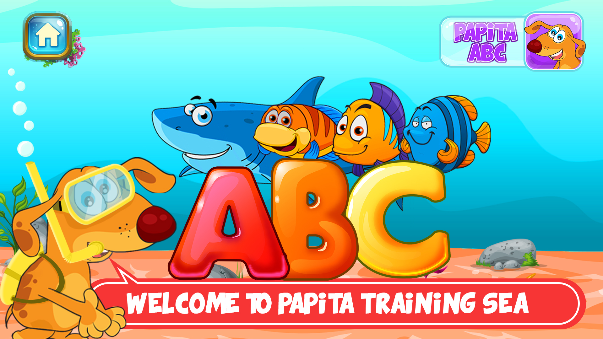 اسکرین شات 1 بازی پاپیتا ABC (آموزش حروف انگلیسی)