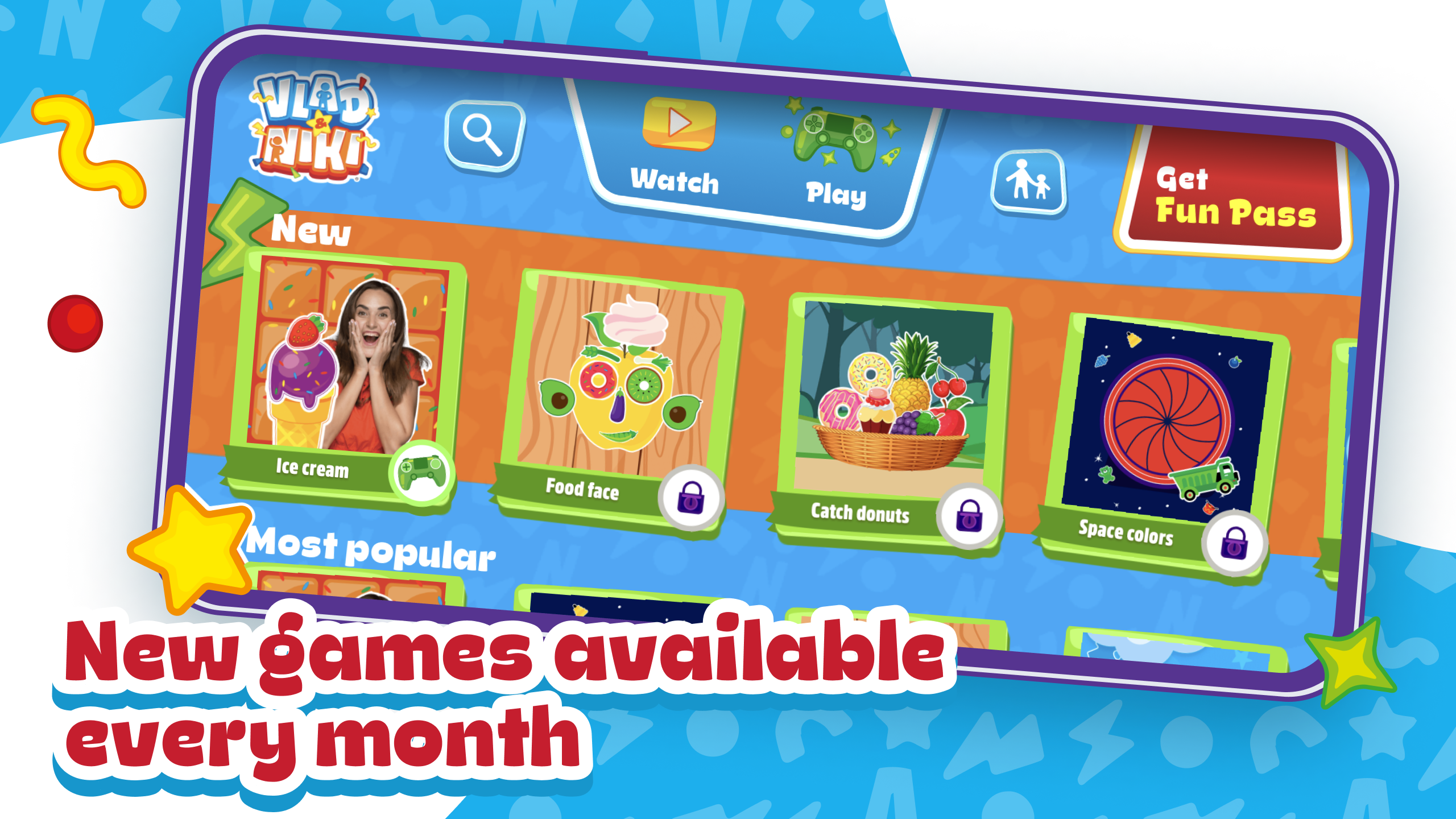 اسکرین شات 4 برنامه Vlad and Niki – games & videos