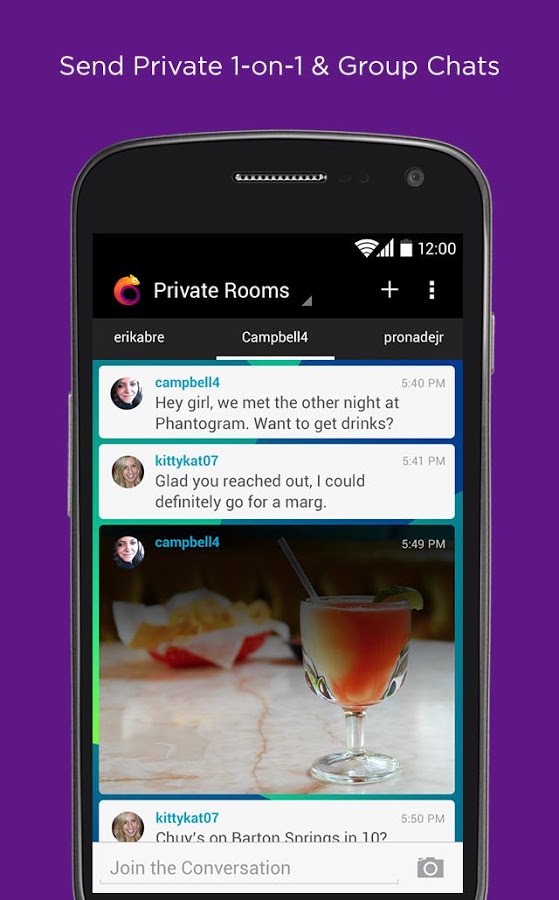 اسکرین شات 4 برنامه Banter - Free Chat Rooms