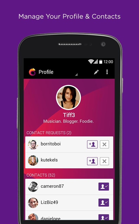 اسکرین شات 5 برنامه Banter - Free Chat Rooms