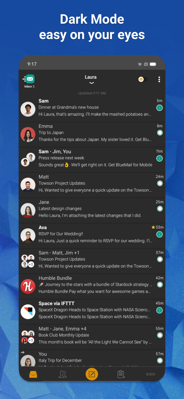 اسکرین شات 8 برنامه Email Blue Mail - Calendar