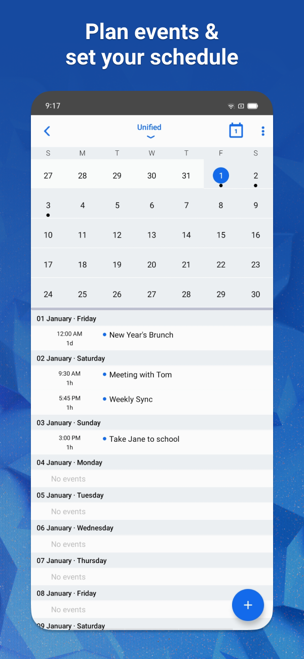 اسکرین شات 7 برنامه Email Blue Mail - Calendar