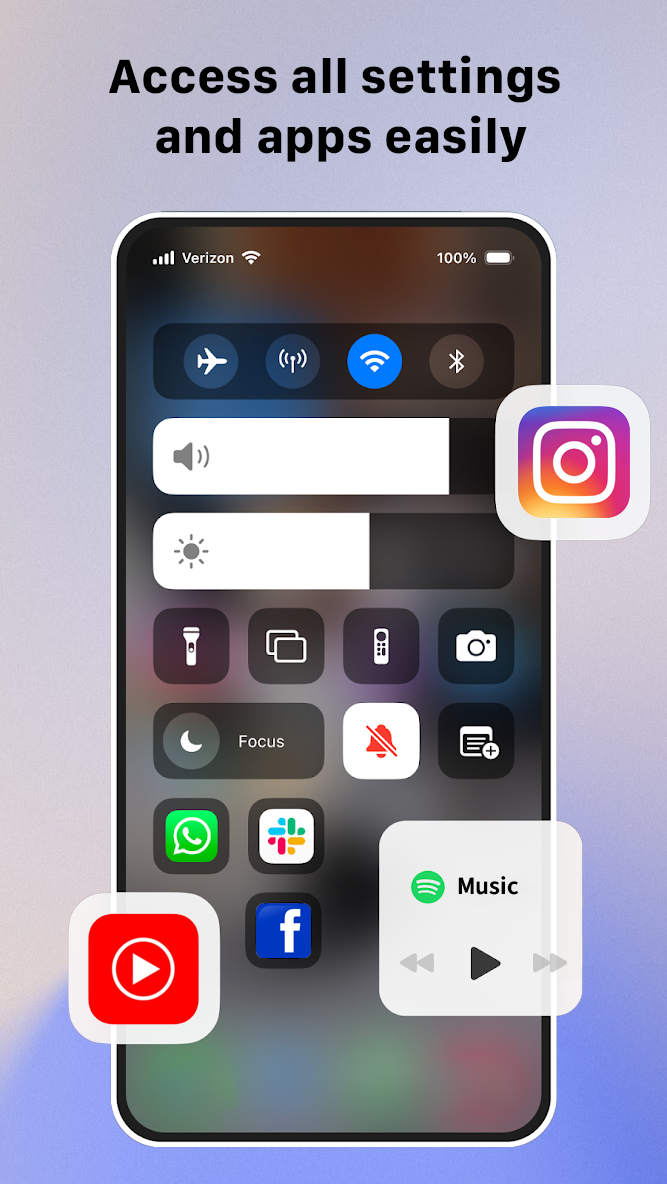 اسکرین شات 1 برنامه Control Center OS