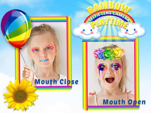 اسکرین شات 3 بازی Crazy Rainbow Selfie Lense Camera Girl Makeup Cam