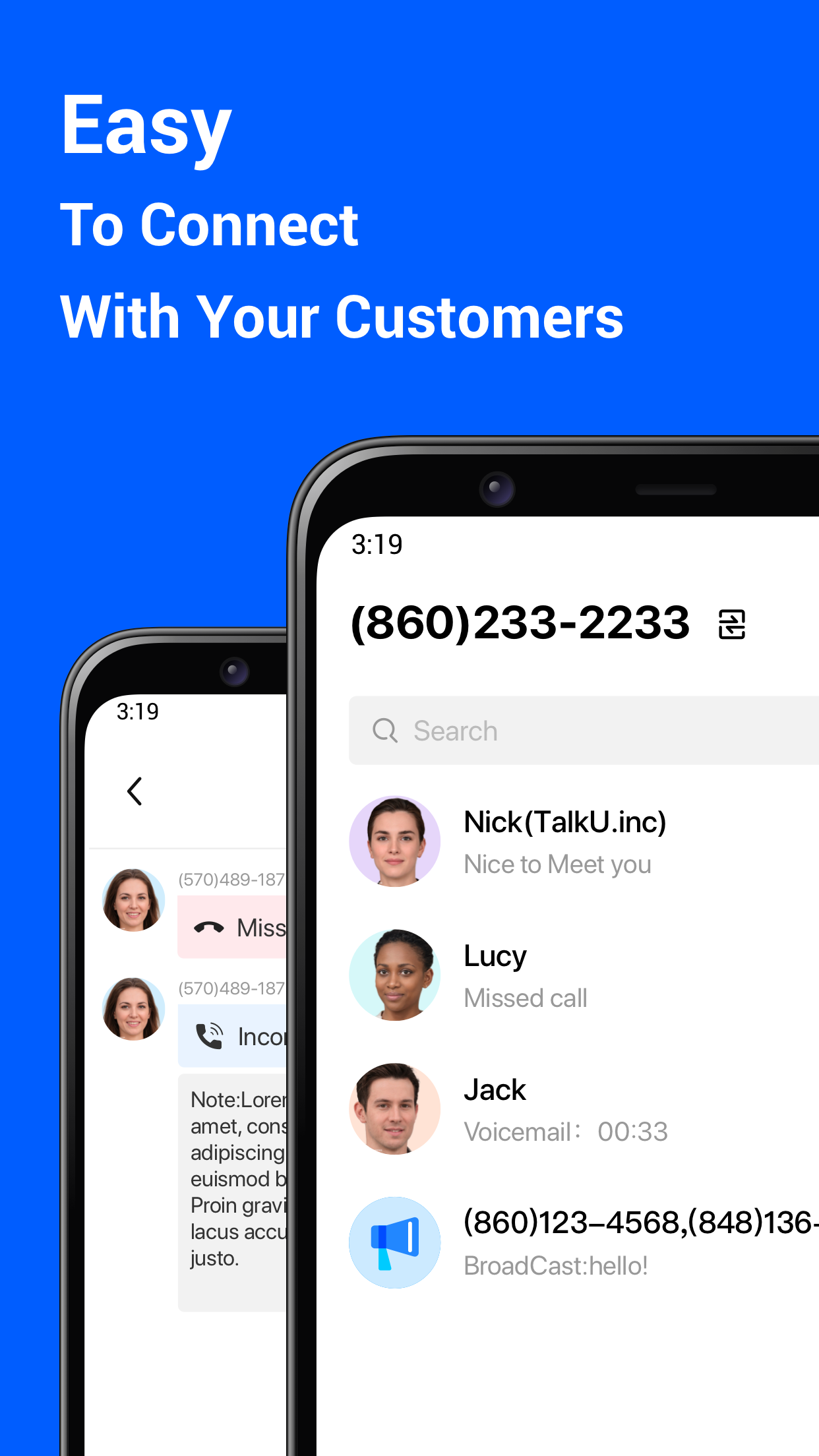 اسکرین شات 1 برنامه EasyLine Business Phone Number