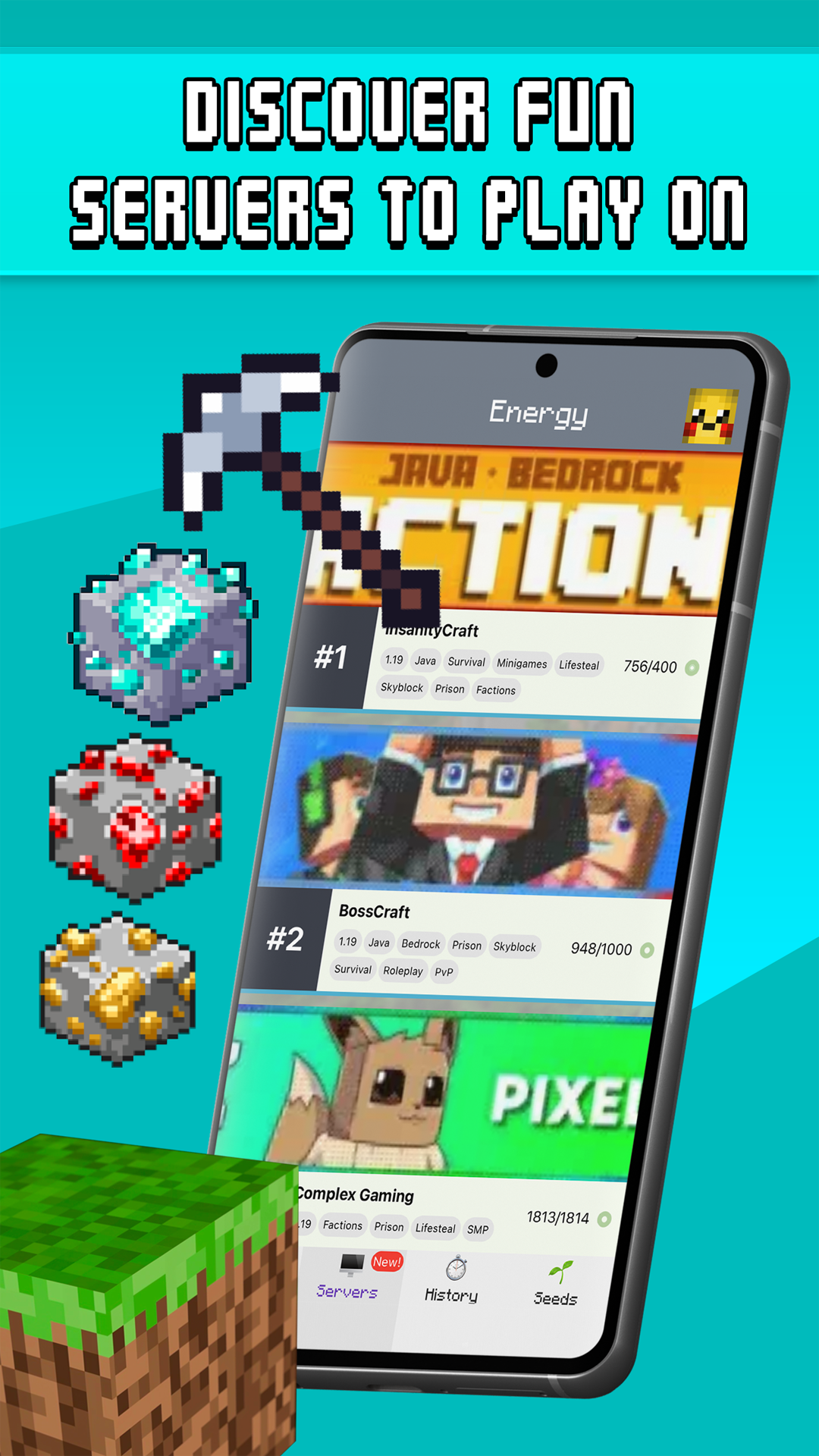 اسکرین شات 2 بازی Find Diamonds for Mine & craft
