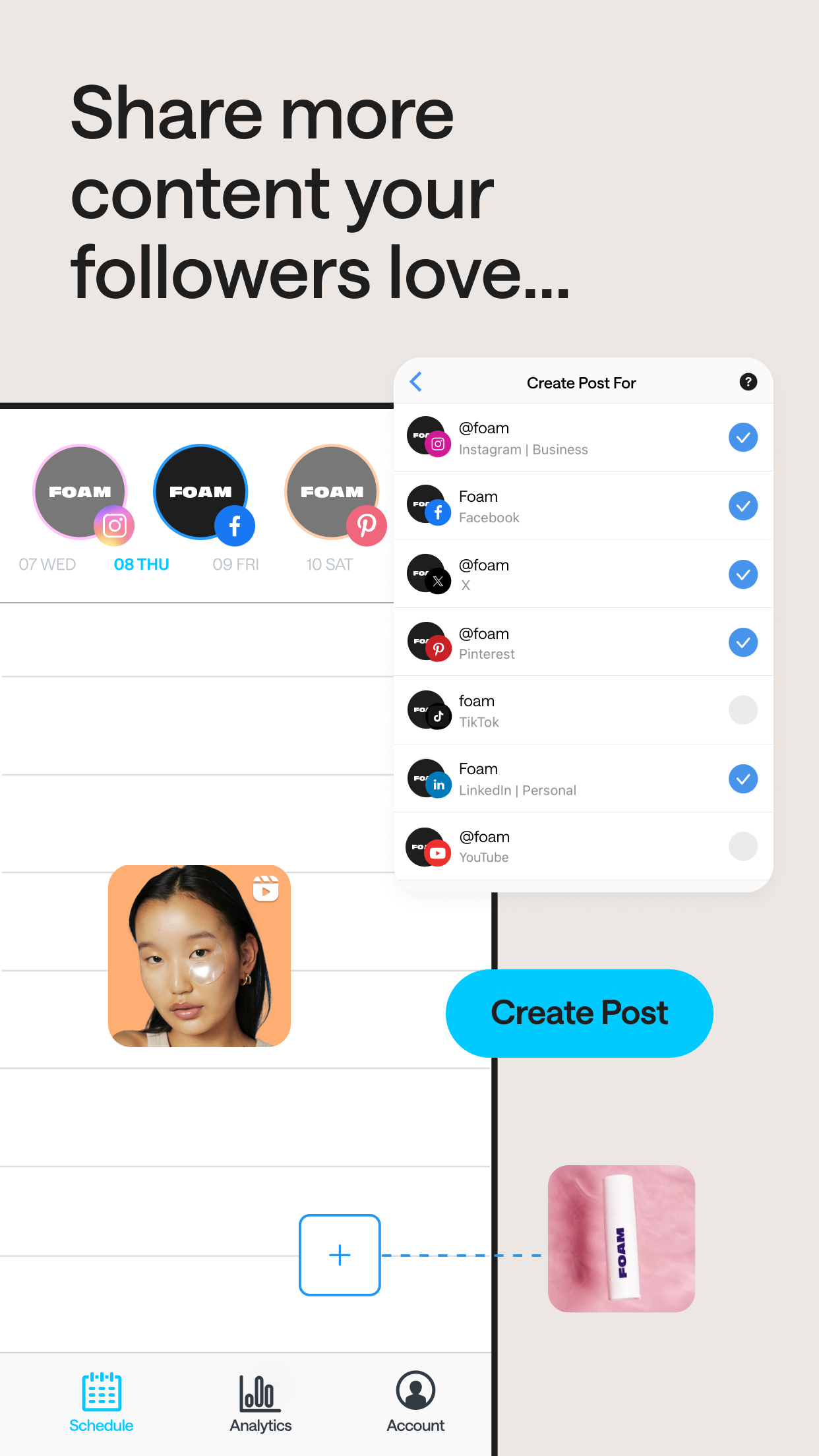 اسکرین شات 1 برنامه Later: Social Media Management