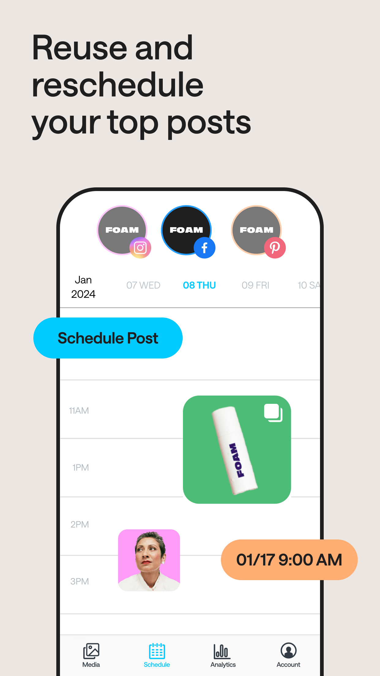 اسکرین شات 7 برنامه Later: Social Media Management