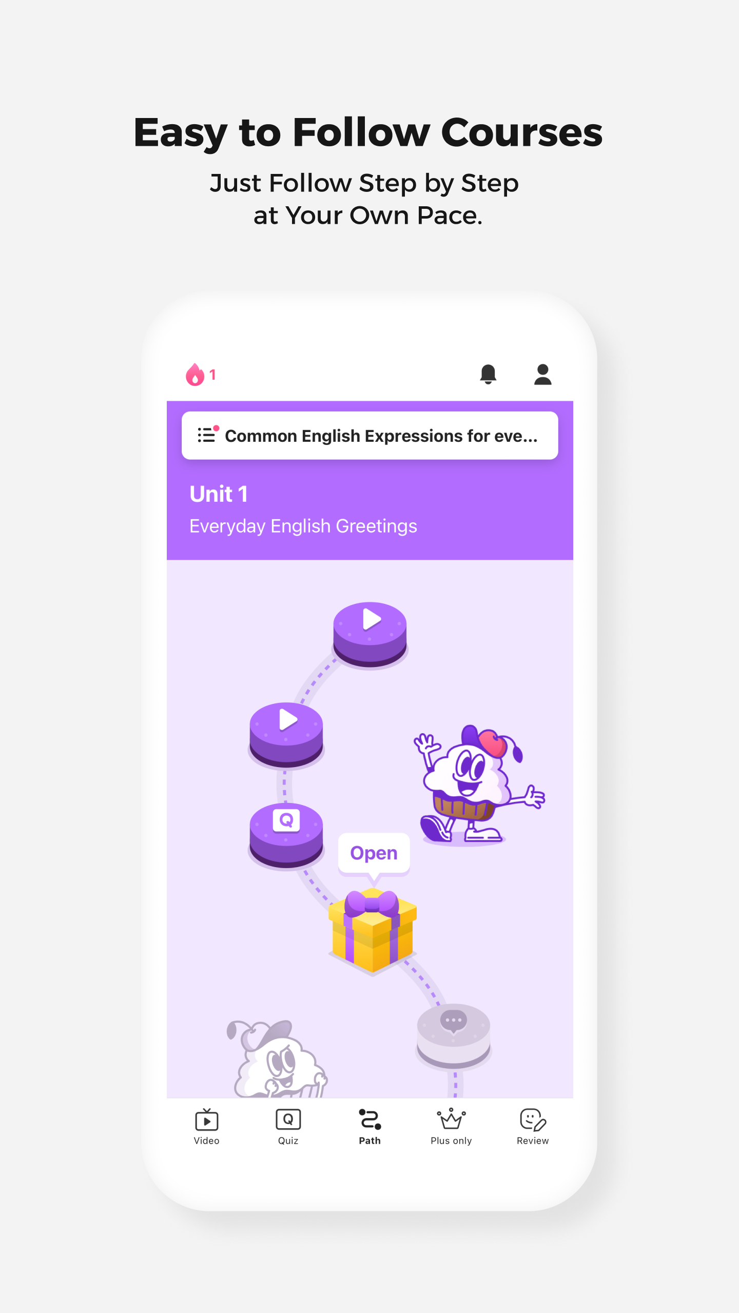 اسکرین شات 6 برنامه Cake - Learn English & Korean