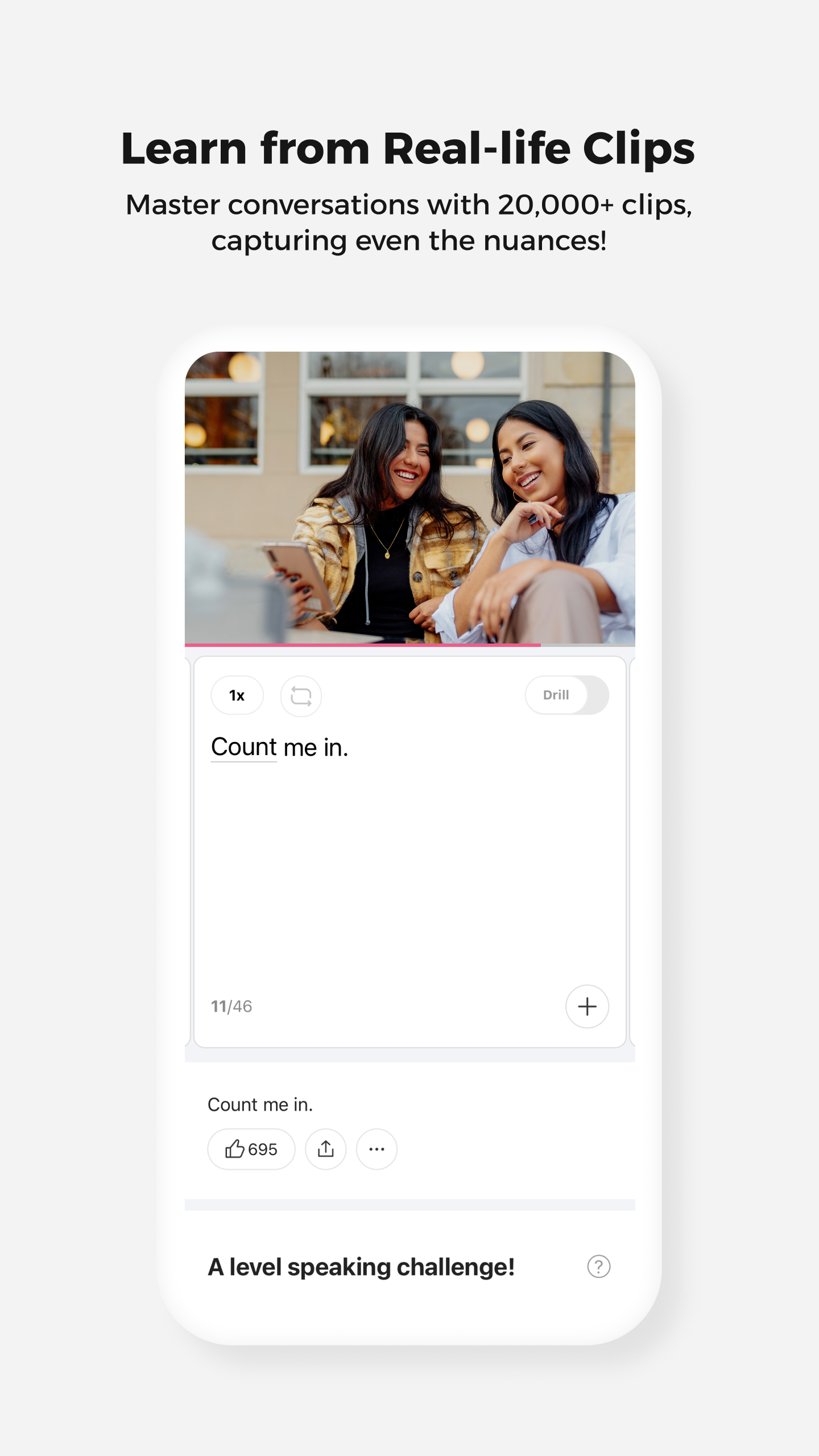 اسکرین شات 3 برنامه Cake - Learn English & Korean