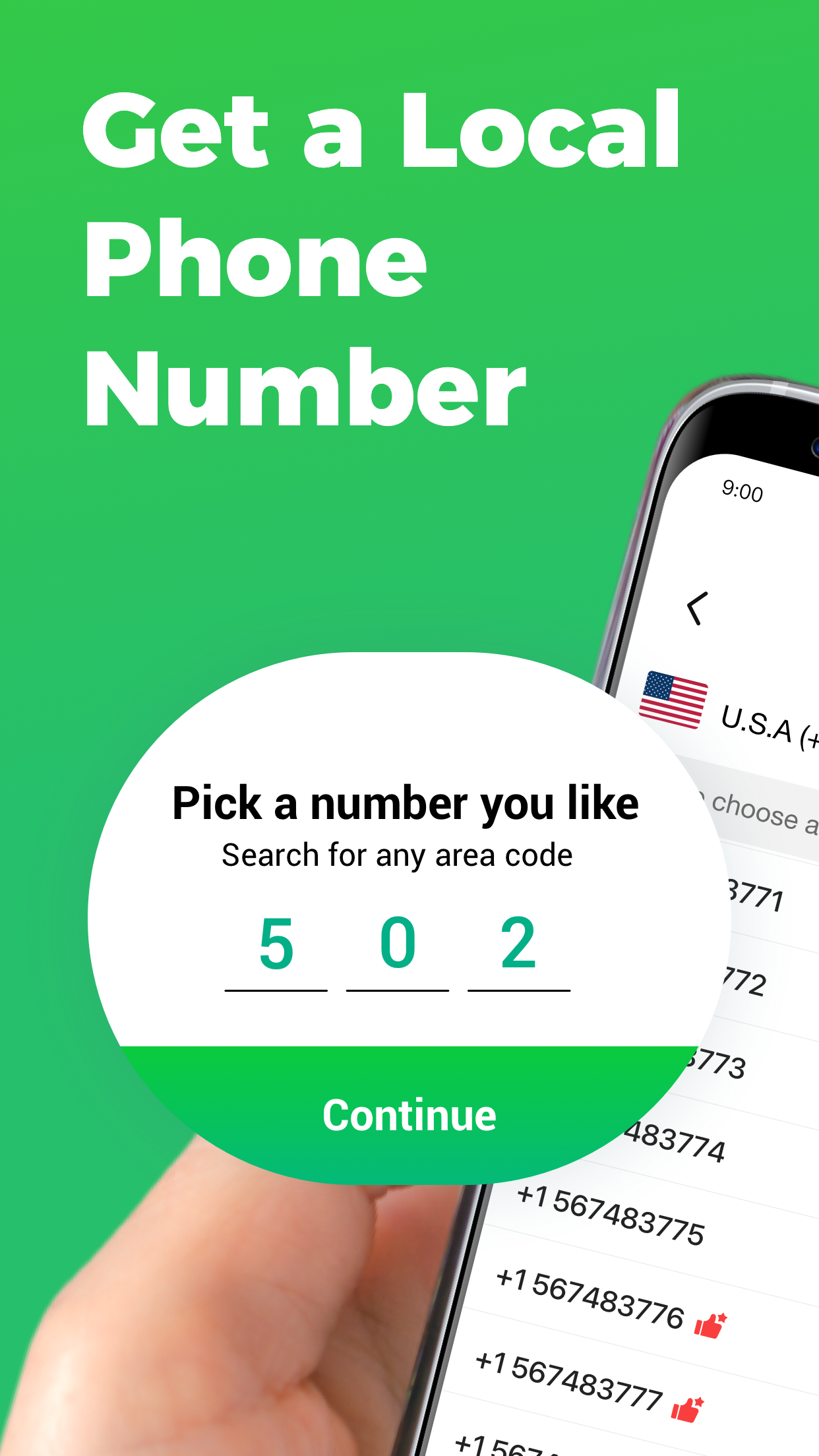 اسکرین شات 1 برنامه 2nd Line - Second Phone Number