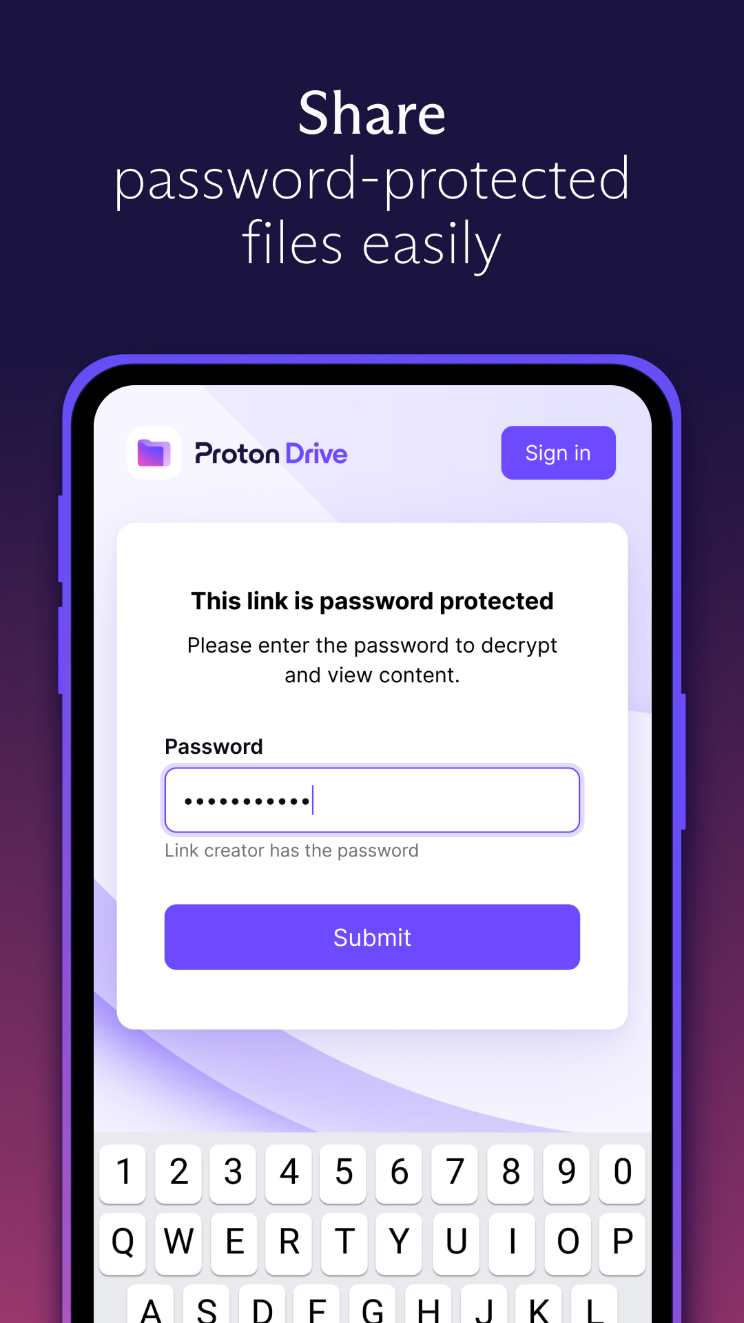 اسکرین شات 3 برنامه Proton Drive: Cloud Storage