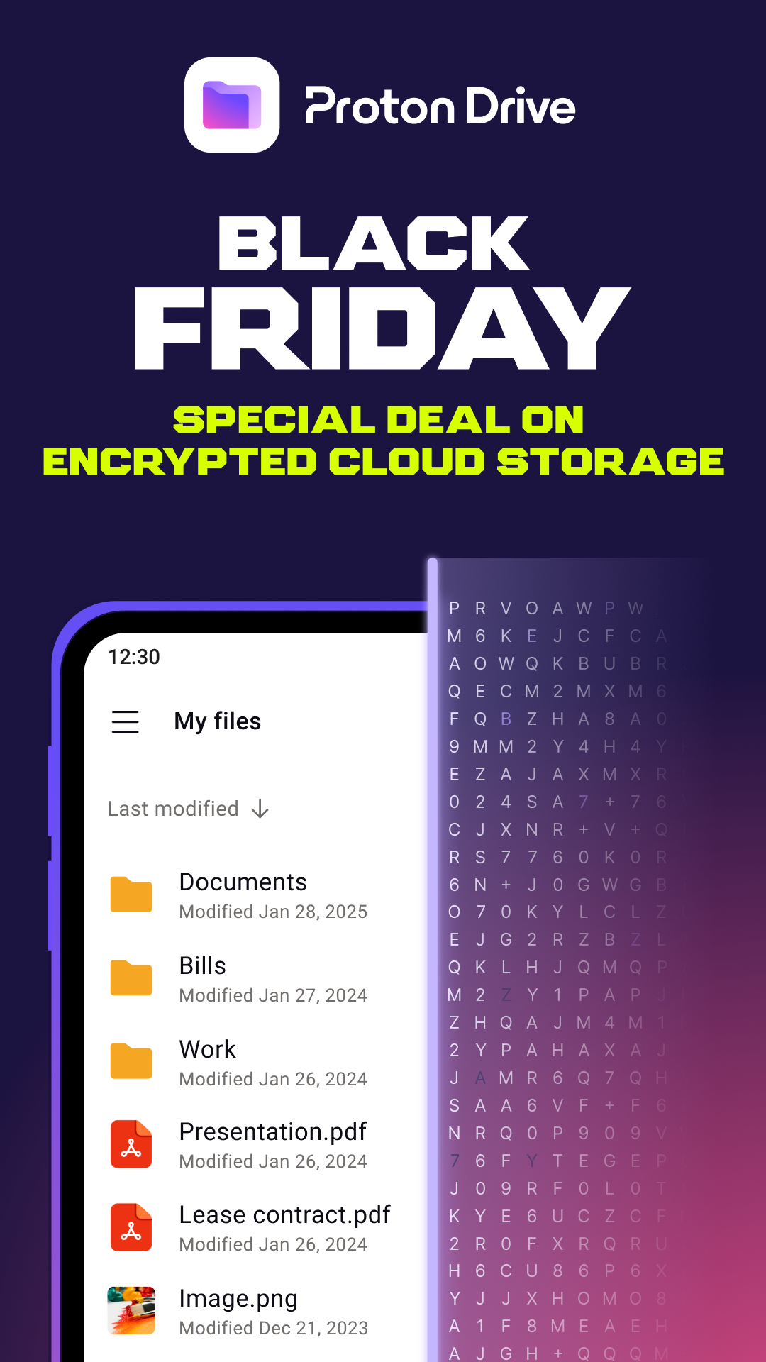اسکرین شات 1 برنامه Proton Drive: Cloud Storage