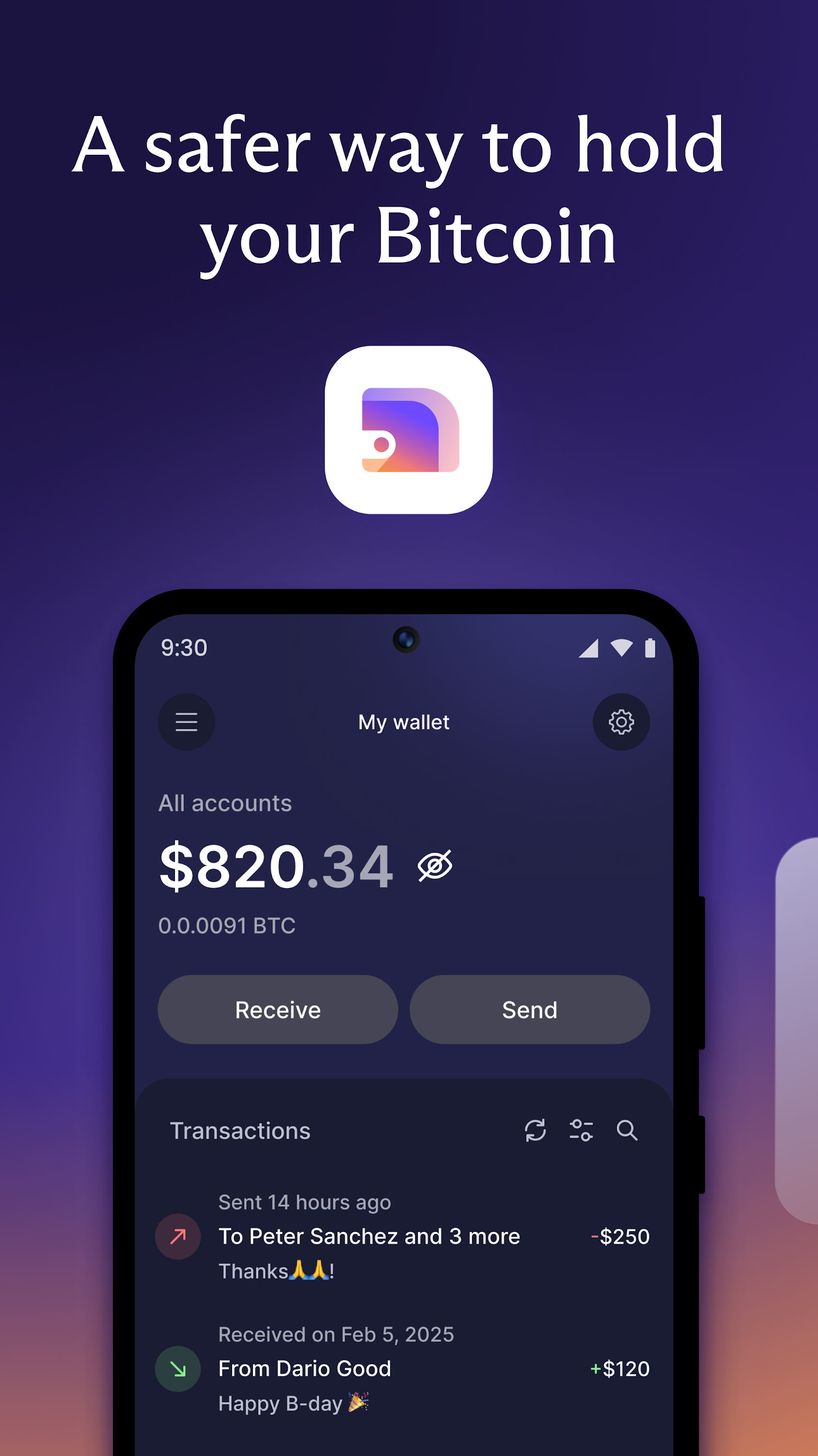 اسکرین شات 1 برنامه Proton Wallet: Secure Bitcoin